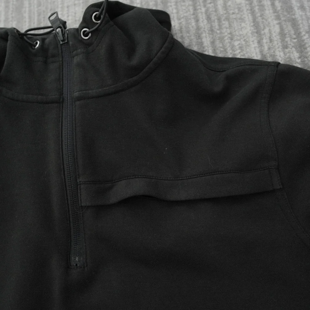 Banana Republic Hoodie Men Black Pullover Sweatshirt Pocket Moisture‎ Wicking M